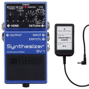 BOSS �{�X SY-1 Synthesizer �V���Z�T�C�U�[ + AC�A�_�v�^�[ FREE THE TONE SP-9 �Z�b�g �M�^�[ �G�t�F�N�^�[