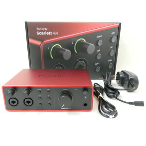 �s�A�E�g���b�g�tFocusrite �I�[�f�B�I �C���^�[�t�F�C�X Scarlett 4i4 4th Gen �t�H�[�J�X���C�g DTM