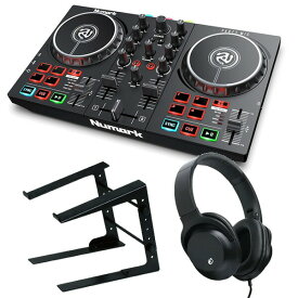 Numark DJコントローラー Party Mix 2 + ヘッドホンKHP + PCスタンド セット