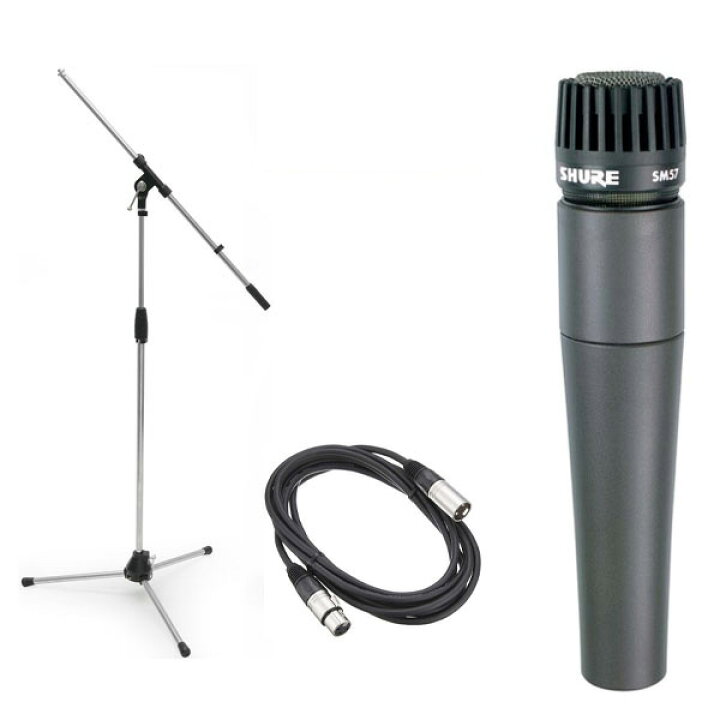 楽天市場】SHURE シュアー SM57-LCE ダイナミックマイク +マイク 