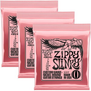 s3Zbg̔tERNIE BALL 2217 Zippy Slinky Nickel Wound Electric Guitar Strings 7-36 Gauge GLM^[  y䂤pPbgz