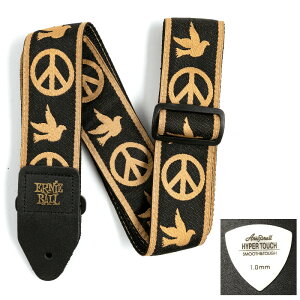 ERNIE BALL �A�[�j�[�{�[�� �X�g���b�v EB 4613 PEACE LOVE DOVE JACQUARD STRAP ���s�b�N�t�� �y�䂤�p�P�b�g�z�������w���Ή��E�X�֎󂯂ɂ��͂�
