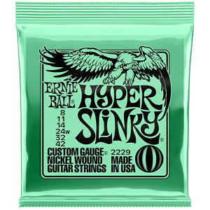 ERNIE BALL 2229 Hyper Slinky Nickel Wound Electric Guitar Strings 8-42 Gauge �y�䂤�p�P�b�g�z