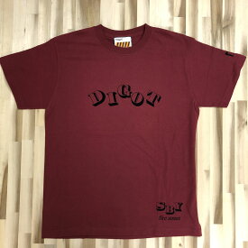 《アウトレット品》DIGOT(ディーゴ) Tシャツ ワインレッドカラー