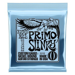 ERNIE BALL 2212 Primo Slinky Nickel Wound Electric Guitar Strings 9.5-44 Gauge GLM^[  y䂤pPbgz