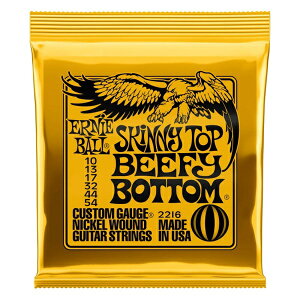 ERNIE BALL 2216 Skinny Top Beefy Bottom Slinky Nickel Wound Electric Guitar Strings 10-54 Gauge GLM^[  y䂤pPbgz
