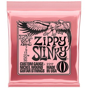 ERNIE BALL 2217 Zippy Slinky Nickel Wound Electric Guitar Strings 7-36 Gauge GLM^[  y䂤pPbgz
