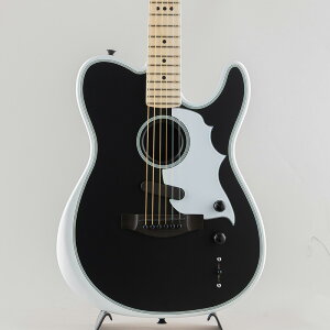 Fender tF_[ Jack White Triplesonic Acoustasonic Telecaster /Satin Arctic White with Black Top/Maple Fingerboard