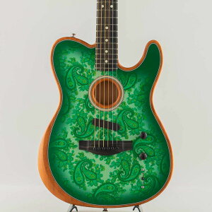 Fender �t�F���_�[ FSR American Acoustasonic Telecaster/Green Paisley/Ebony Fingerboard