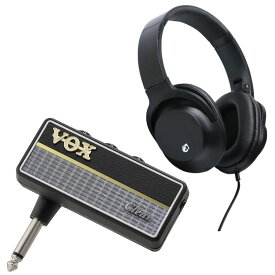 VOX ヘッドホン ギターアンプ amPlug 2 Clean AP2-CL + ヘッドホン KHP セット 《電池駆動 エフェクト内蔵 》