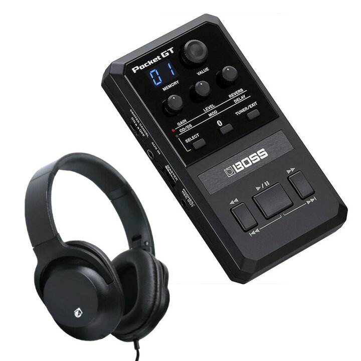 楽天市場】BOSS ボス Pocket GT + ヘッドホン KHP001 アンプ