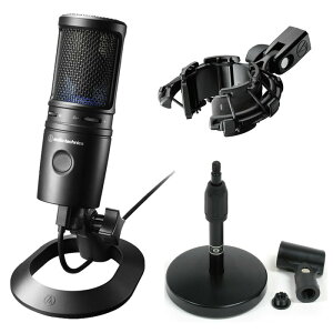 s݌ɂ [\t audio-technica I[fBIeNjJ USB }CNz AT2020USB-X + AD11 X^h + AT8455 VbN}Eg