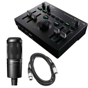 Roland ローランド AIRA VT-4 Voice Transformer ボイストランスフォーマー + AT2020 コンデンサーマイク セット + 3m XLR-XLRケーブル セット