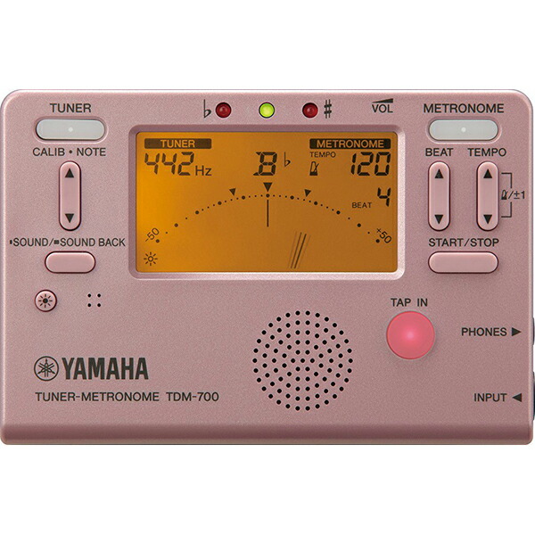 YAMAHA TDM-700P ピンク ヤマハ チューナー メトロノーム ※日時指定非対応・郵便受けにお届け致します