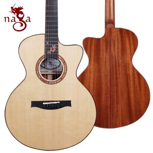 NAGA GUITARS アコースティック ギター SSJW-16MK Small Jumbo / 岸部氏シグネチュア マホガ二ーサイド&バックモデル。