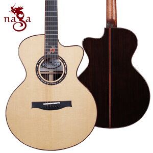 NAGA GUITARS アコースティック ギター SSJW-26MK Small Jumbo / 岸部氏シグネチュア ローズウッドサイド&バック