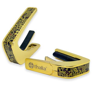 �^���A �J�| Thalia Capos DELUXE Series 24KG-GoldenGears / Golden Gears on Tiger Rye �M�^�[ 12�C���`�t���b�g�p�b�h�t��