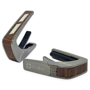 ^A J| Mu\ CZXhEf Thalia Capos / Gibson Split Parallelogram Indian Rosewood Black Chrome M^[ 10/12C`tbgpbht