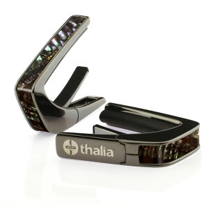 �^���A �J�| Thalia Capos Exotic Shell Series Aurora Abalone / Black Chrome �M�^�[ 12�C���`�t���b�g�p�b�h�t��