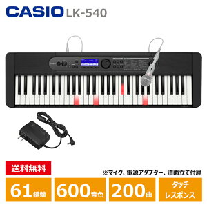 CASIO (JVI) LK-540BK ubN Casiotone irQ[V JVI L[{[h 61 lC\O