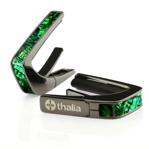 �^���A �J�| Thalia Capos Exotic Shell Series Emerald Green Abalone / Black Chrome �M�^�[ 12�C���`�t���b�g�p�b�h�t��