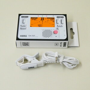 �s�A�E�g���b�g�i�tKORG �`���[�i�[ ���g���m�[�� TM-70F WH + �`���[�i�[�p�}�C�N CM-400 WH �Z�b�g �z���C�g