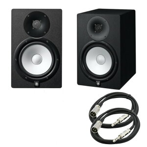 YAMAHA ���}�n HS8 �� �X�^�W�I ���j�^�[�X�s�[�J�[ �p���[�A���v���� + 3.0m XLR-XLR�P�[�u���@2�{set