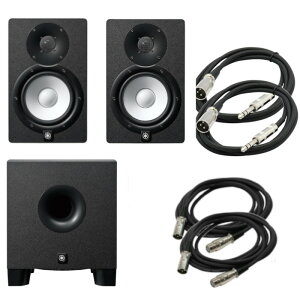 YAMAHA ���}�n HS8S �p���[�h �T�u�E�[�t�@�[ + HS7B �p���[�h�X�s�[�J�[ + 3m XLR-XLR�P�[�u�� + 1.5m TRS�I�X-XLR�P�[�u�� ���Z�b�g���e�͉摜�Q�Ƃ�������