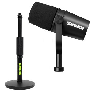 �yGator SH-DESKTOP1 (���}�C�N�X�^���h)�t�z SHURE �|�b�h�L���X�g �}�C�N���z�� XLR�ڑ� MV7X-J �s�������K�i 2�N�ۏ؁t