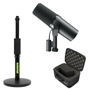 SHURE �J�[�f�B�I�C�h�^ �_�C�i�~�b�N �}�C�N SM7B + Gator SH-SM7LWCASE�i��p�P�[�X�j + SH-DESKTOP1�i���X�^���h�j�t �s�������K�i 2�N�ۏ؁t