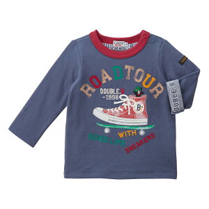 【アウトレット】【ミキハウス公式ショップ】ミキハウス ダブルB mikihouse 長袖Tシャツ(110cm・120cm・130cm・140cm) ベビー服 キッズ 子供服 こども 男の子 女の子 トップス 長そで