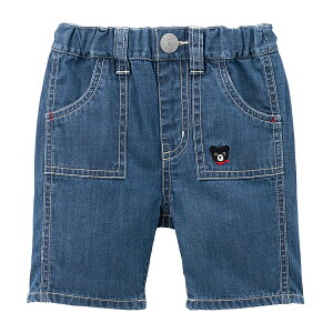 \2025新色追加/【ミキハウス公式ショップ】ミキハウス ダブルB mikihouse 6分丈ハーフパンツ<80cm・90cm・100cm・110cm・120cm・130cm> ベビー服 キッズ 子供服 こども 男の子 女の子 ボトムス ズボ