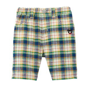 \2025新作/【ミキハウス公式ショップ】ミキハウス ダブルB mikihouse 6分丈パンツ<80cm・90cm・100cm・110cm・120cm・130cm> ベビー服 キッズ 子供服 こども 男の子 女の子 ボトムス ズボン