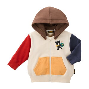 \2025新作/【ミキハウス公式ショップ】ミキハウス ダブルB mikihouse パーカー<80cm・90cm・100cm・110cm・120cm・130cm> ベビー服 キッズ 子供服 こども 子供 女の子 男の子 UVカット アウター