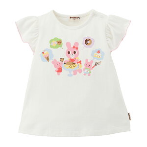 【30日限定ポイント5倍!】\2025新作/【ミキハウス公式ショップ】ミキハウス ホットビスケッツ mikihouse 半袖Tシャツ<80cm・90cm・100cm・110cm・120cm> ベビー服 子供服 赤ちゃん 女の子 半そで