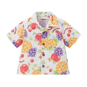 【30日限定ポイント5倍!】\2025新作/【ミキハウス公式ショップ】ミキハウス ホットビスケッツ mikihouse 半袖シャツ<80cm・90cm・100cm・110cm・120cm> ベビー服 キッズ 子供服 こども 男の子 女