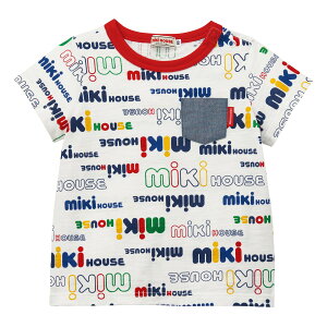【アウトレット】【ミキハウス公式ショップ】ミキハウス mikihouse 半袖Tシャツ(120cm・130cm) ベビー服 キッズ 子供服 こども ロゴ 男の子 女の子 半そで