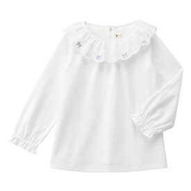 【ミキハウス公式ショップ】ミキハウス mikihouse 長袖Tシャツ（110cm-130cm）ブラウス キッズ 子供服 こども 女の子 トップス 長そで セミフォーマル