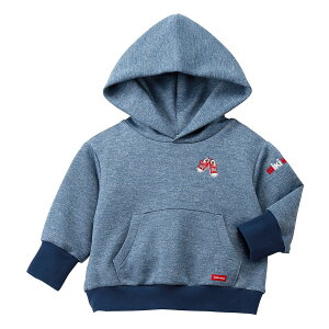 【アウトレット】【ミキハウス公式ショップ】ミキハウス mikihouse パーカー(110cm-150cm)ベビー服 キッズ 子供服 こども 男の子 女の子 長そで ロゴ ペア リンクコーデ トレーナー フーディー