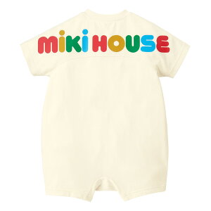 【ポイント5倍!10/27 9:59まで】【ミキハウス公式ショップ】ミキハウス mikihouse ショートオール(70cm・80cm・90cm) ベビー服 子供服 ロンパース 男の子 女の子 前開き 半袖 プレゼント ギフト