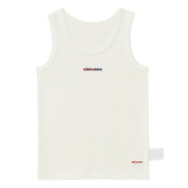 ＼2025新色追加／【ミキハウス公式ショップ】ミキハウス mikihouse 【肌着】ロゴタンクトップ（80cm-140cm）ベビー服 キッズ 子供服 男の子 男児 インナー 日本製ノースリーブ肌着 タンクトップ ノースリーブ タンク 袖なし