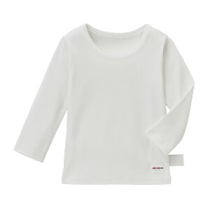 【ミキハウス公式ショップ】ミキハウス mikihouse 無地長袖Tシャツ【肌着】<80cm・90cm・100cm・110cm・120cm・130cm・140cm> ベビー服 キッズ 子供服 こども 男の子 女の子 インナー フライス