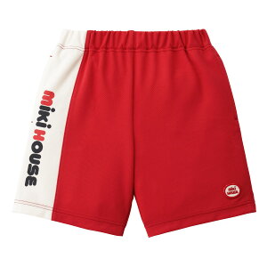 【ポイント5倍!10/27 9:59まで】【アウトレット】【ミキハウス公式ショップ】ミキハウス mikihouse ロゴハーフパンツ(80cm-140cm)ベビー服 キッズ 子供服 こども 男の子 女の子 ロゴ ペア リンク