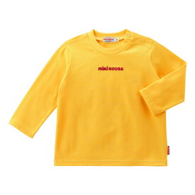 【ミキハウス公式ショップ】ミキハウス mikihouse 長袖Tシャツ（70cm-130cm）ベビー服 キッズ 子供服 こども 男の子 女の子 長そで ロゴ ペア リンクコーデ