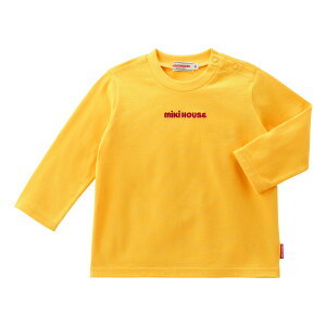 【ミキハウス公式ショップ】ミキハウス mikihouse 長袖Tシャツ<70cm-130cm>ベビー服 キッズ 子供服 こども 男の子 女の子 長そで ロゴ ペア リンクコーデ