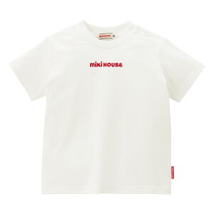【30日限定ポイント5倍!】【ミキハウス公式ショップ】ミキハウス mikihouse 半袖Tシャツ(70cm-150cm)ベビー服 キッズ 子供服 こども 男の子 女の子 半そで ロゴ ペア リンクコーデ