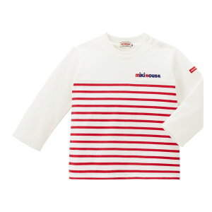 【30日限定ポイント5倍!】【アウトレット】【ミキハウス公式ショップ】ミキハウス mikihouse 長袖Tシャツ(80cm-150cm)ベビー服 キッズ 子供服 こども 男の子 女の子 長そで ロゴ ペア リンクコ
