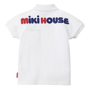 【アウトレット】【ミキハウス公式ショップ】ミキハウス mikihouse バックロゴプリント半袖ポロシャツ(80cm-130cm)ベビー服 キッズ 子供服 子ども 男の子 女の子 トップス リンクコーデ