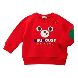 【アウトレット】【ミキハウス公式ショップ】ミキハウス mikihouse トレーナー(110cm・120cm・130cm)ベビー服 キッズ 子供服 こども 男の子 女の子 トップス 長そで スウェット 裏毛パイル 顔ド