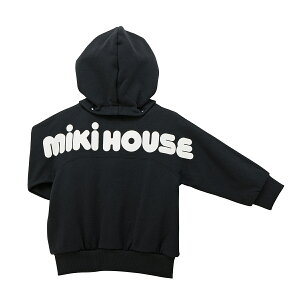 \2025新作/【ミキハウス公式ショップ】ミキハウス mikihouse【WEB限定】パーカー<80cm・90cm・100cm・110cm・120cm・130cm> ベビー服 キッズ 子供服 こども 男の子 女の子 長袖 ロゴ 親子ペア リンク